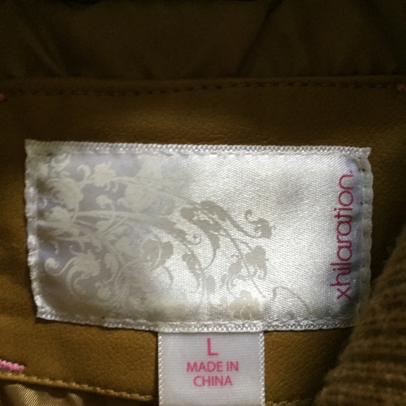 SALE: Mustard Yellow Faux Leather Bomber Jacket - Picture 3 of 5